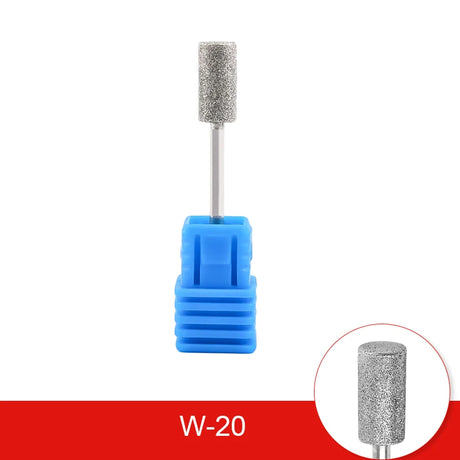 Diamond Ceramic Nail Drill Bits Milling Cutter For Manicure Left Right Rotary Cuticle Files Buffer DIY Nails Accessories Tools