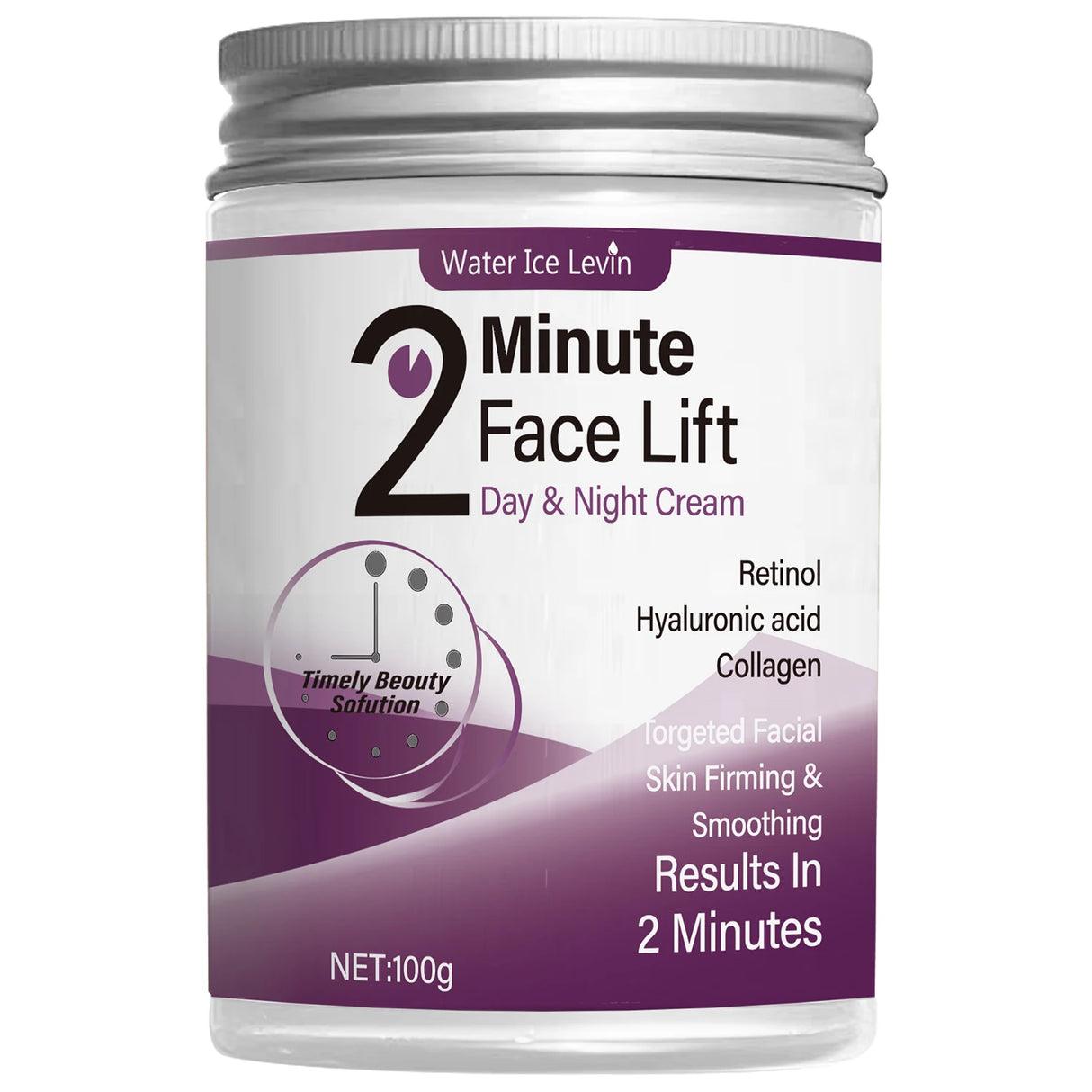 2 Minute Face Lift Day & Night Cream with Retinol, Hyaluronic Acid & Collagen, Moisturizes, Nourishes & Firms Skin in 2 Minutes