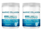 Marine Collagen Peptides Powder Type I & III with Hyaluronic Acid Vitamin C Unflavored Beauty Supplement Skin Hair Nails 12.35oz
