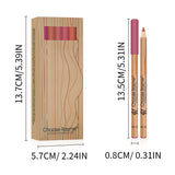 12 Matte Lip Liner Pencil Set Color Rendering Easy Makeup Waterproof Durable Lip Makeup Cosmetics Valentine's Day Gift