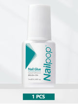 Nailpop SafeDry Eco Quick Dry Nail Glue 6/7ML Strong Hold Low Odor Clear False Nail Tips Adhesive Professional DIY Home 1/2pc