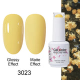 Clou Beaute Gel Nail Polish Neon Brown Royal Blue Red Green Pastal Nude Nail Art Varnishes Gel Lacquer Top Coat UV Gel Nail