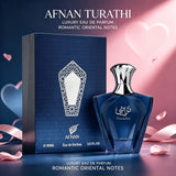 Afnan Turathi Men EDP Perfume Luxury Arab Design Glossy Deep Blue Bottle Rich Oriental Woody Scent Holiday Birthday Gift For Him
