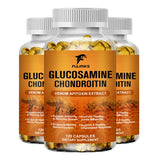 Glucosamine Chondroitin Capsules Vitamin C Nutrition Dietary Supplement Bone Knee Back Health Joints Mobility