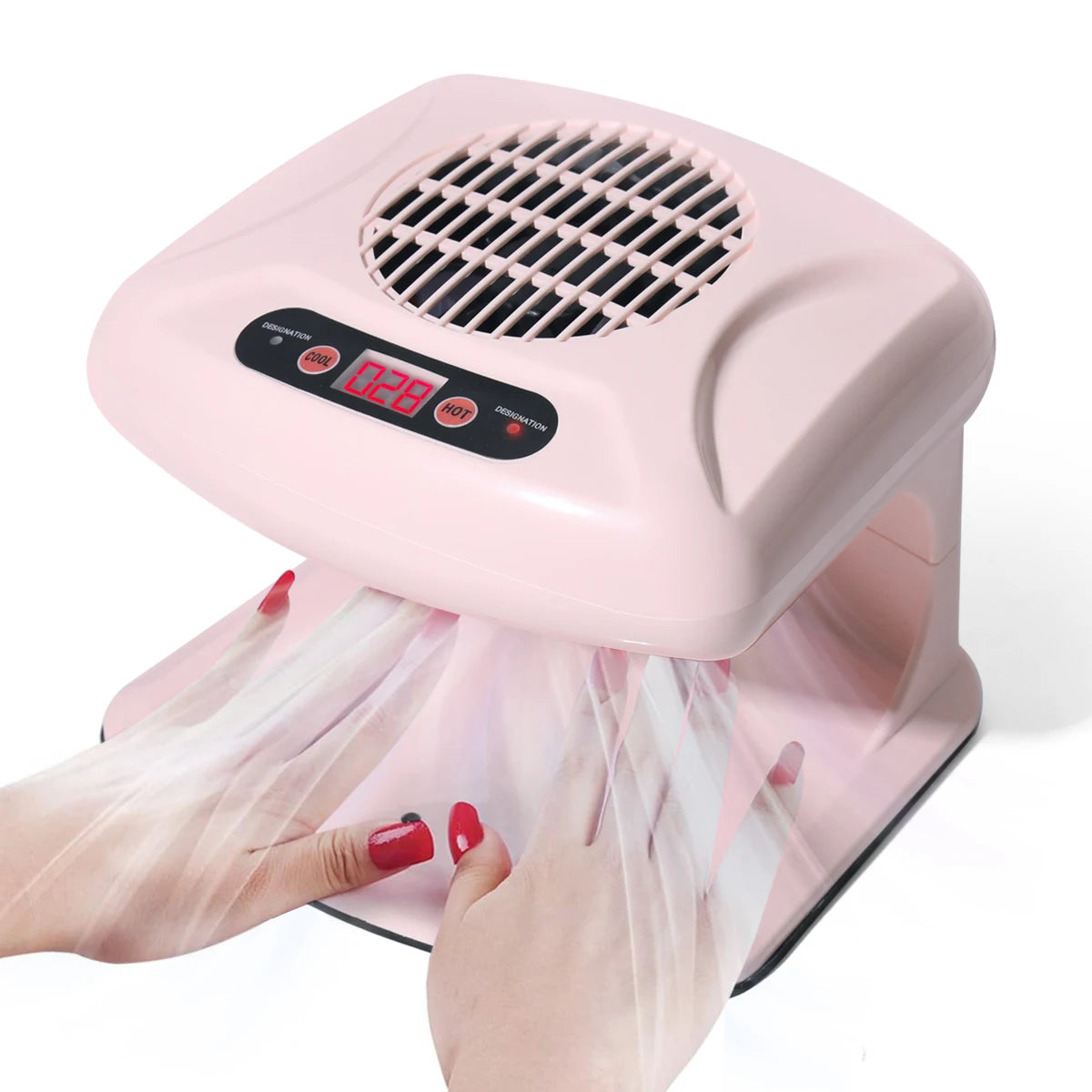LINMANDA Air Nail Art Dryer With Automatic Sensor 300W Timing Warm Cool Wind  Air Nail Fan Blow Dryer for Both Hands And Feet
