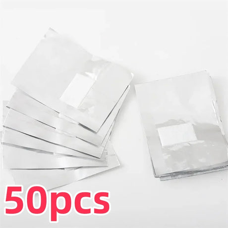 50/100/200/500Pcs Bag Aluminium Foil Nail Art Soak Off Polish Nail Removal Wraps Towel Gel Remover Manicure Tools