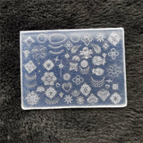 1pc Butterfly Sweater Snowflake 3D Acrylic Mold  Photo Frame  Silicone  Nail Art   Nails DIY  Nail Art Templates Nails  Mold