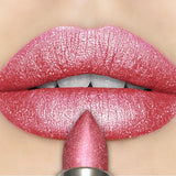 Metallic Glitter Lipstick 3 Color Waterproof Lip Balm Red Long Last Lip Tint Matte Lip Makeup Gifts  Shiny Lip Gloss Cosmetic