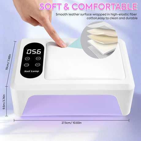 Professional 96 LED Nail Lamp Quick UV Gel Nail Polish Dryer With 4 Timer Sensor Lamp For Manicure Salon Tools