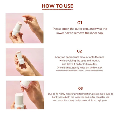 SKIN1004 Madagascar Centella Poremizing Quick Clay Stick Mask,Lightweight Watery Formula,Sheer,Korean Skincare,Korean Makeup