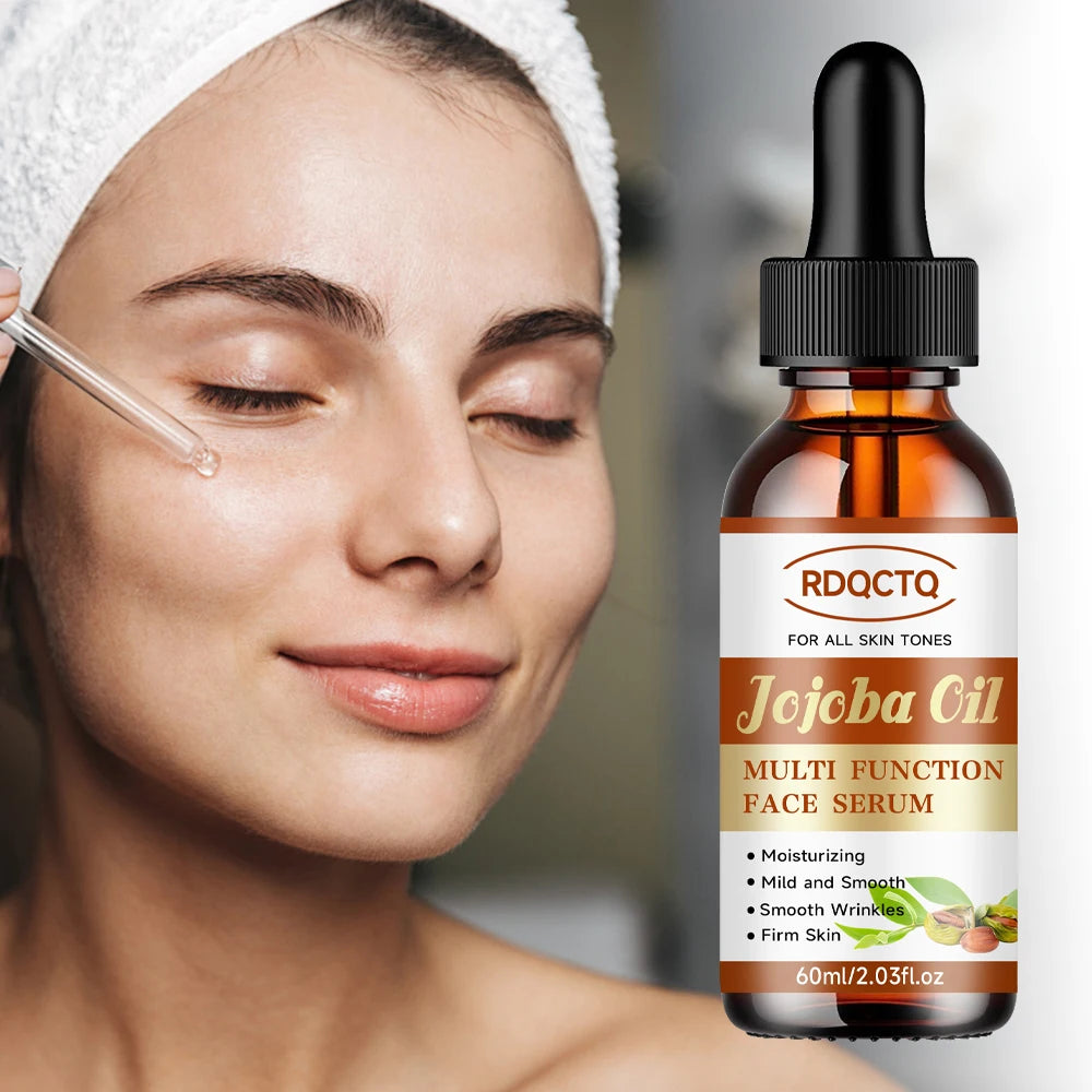 RDQCTQ Jojoba Oil Vitamin E Essential Oil Wrinkles，Brightens and Tightens the Skin, Moisturizes and Reduces Dullness 4In1 Skin