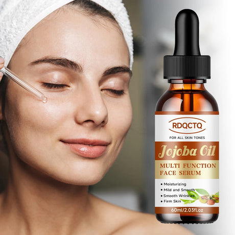RDQCTQ Jojoba Oil Vitamin E Essential Oil Wrinkles，Brightens and Tightens the Skin, Moisturizes and Reduces Dullness 4In1 Skin