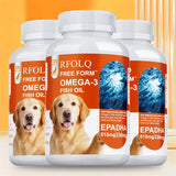 120 Softgels Deep-sea Fish Oil for Dogs Rich OMEGA 3 & 6 Salmon Oil Beauty Hair Protects Joint Health
