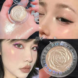 3D Rose Highlighter Makeup Palette Face Contour Bronzer Shimmer Luxury High Gloss Crystal Brighting Korean Illuminator Makeup