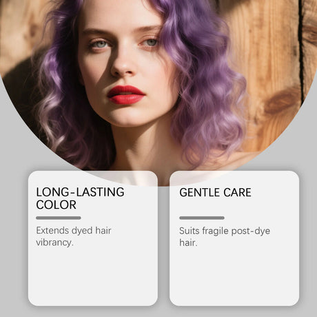 Hair Coloring Shampoo Color Enhance Hair Dye Protection Fade Yellow After Bleach Hair Non-Irritating Fixing Hair Dye Shampoo