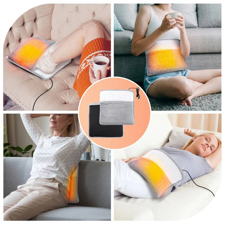 Winter Electric Foot Heating Pad USB Constant Temperature Household Feet Warmer Heater Heating Slippers for Home Office Bedroom