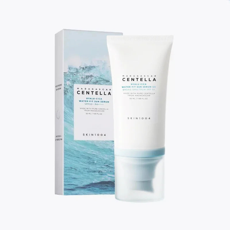 Korean Centella Kits Light Cleansing Oil and Hyalu-Cica Water-Fit Suncreen Moisturizing Makeup Remover Shrink Pore Face Care Set