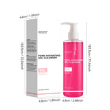 PDRN Hydrating Gel Cleanser, Salmon Pink Foam Cleansing Gel with PDRN & Collagen,Deep Cleansing,Gentle and Non-irritating, 200ml