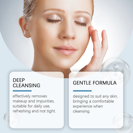 Makeup Remover Oil Purifying Pores Gentle Soothing for Face Eyes Lips Non-Tightening Refreshing Moisturizing Facial Cleanser Oil