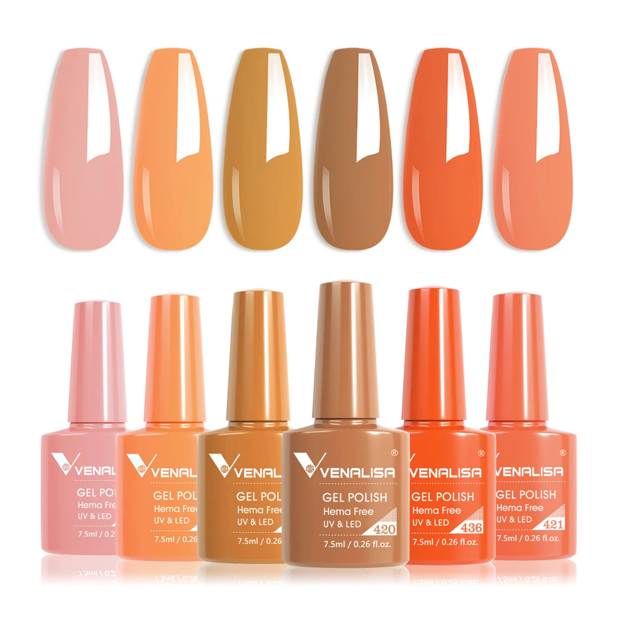 VIP5 Venalisa Nail Gel Polish Jelly Color HEMA/TPO FREE Nude Pink Semi Permanent Soak Off UVLED Gel Polish Sparkle Gel Varnish
