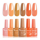 VIP5 Venalisa Nail Gel Polish Jelly Color HEMA/TPO FREE Nude Pink Semi Permanent Soak Off UVLED Gel Polish Sparkle Gel Varnish