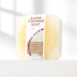 S+100g Coconut Milk Organic Glycerin Loofah Soap Deep Cleansing Whitening Moisturizing Skin Face Wash Bath Soap