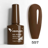 VIP5 Venalisa Nail Gel Polish Jelly Color HEMA/TPO FREE Nude Pink Semi Permanent Soak Off UVLED Gel Polish Sparkle Gel Varnish