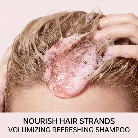 Volumizing Refreshing Shampoo Gentle Frizz Control Smooth Clean Scalp Care Lightweight Nourishing All Hair Types Daily Wash