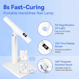 Portable Mini Led Nail Lamp Rechargeable Mini UV Led Lamp for Nails Gel Dry,Cordless Resin Curing UV Light Mini Nails Dryer