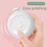 Baby Nail Trimmer Electric Baby Nail Clippers Safe Baby Nail File Kit with 3/6 Replacement Pads Trim Polish Grooming Kit