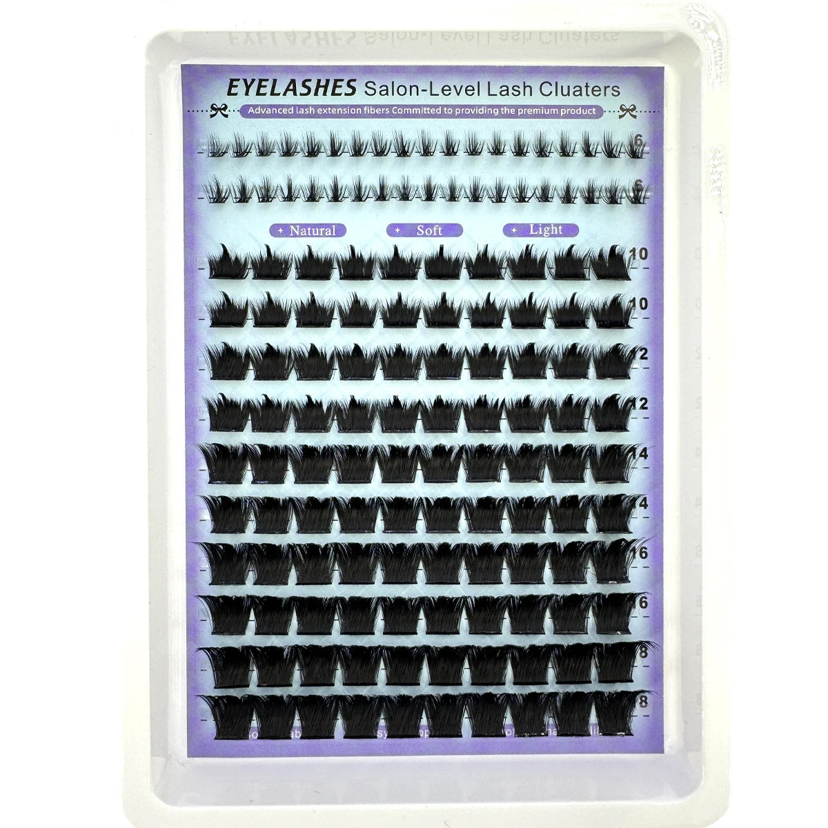 Salon-Like Lash Clusters Kit With Spikes DIY Eyelash Clusters D Curve Spiky Full Cluster Eyelash Extensions Kit Individual Lashe