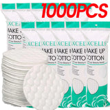 Facial Makeup Remover Disposable Cotton Pads Soft Breathable Double Sided Round Nail Polish Remover Cleansing Pads Makeup Tools