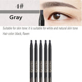 5PCS Haozhuang Eyebrow Pencil Brown Wholesale Cosmetic Pencil Product Natural Waterproof Long-Lasting Tattoo Brush Makeup Beauty