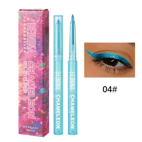 Shiny Chameleon Metallic Blue Eyeliner Gel Pen Eyeshadow