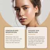 Gold Snail Sunscreen BB Cream SPF 50 Sun Block Makeup Moisturize Face Concealer Long-Lasting Isolation Lotion Concealer Cosmetic