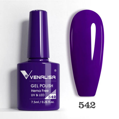 VIP5 Venalisa Nail Gel Polish Jelly Color HEMA/TPO FREE Nude Pink Semi Permanent Soak Off UVLED Gel Polish Sparkle Gel Varnish