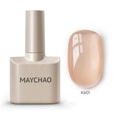 MAYCHAO Cherry Red Gel Nail Polish 12ml Glossy Semi Permanent Soak Off UV LED Frosted Gel Nails Base Painting Varnish