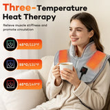 Electric Heating Shoulder Neck Pads Cervical Shawl Massager Cervical Brace Wrap Thermal Compress Relieve Fatigue Warm Back
