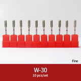 Diamond Ceramic Nail Drill Bits Milling Cutter For Manicure Left Right Rotary Cuticle Files Buffer DIY Nails Accessories Tools