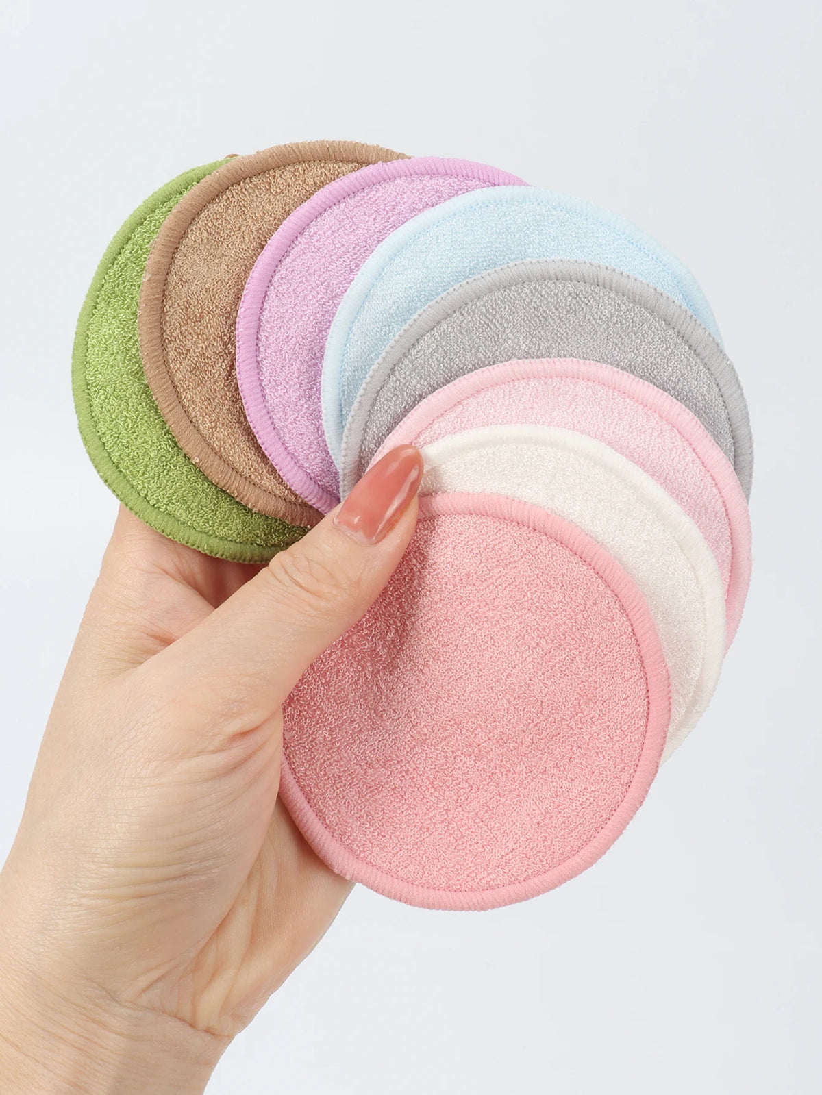 5/10/20 Pack Reusable Makeup Remover Pads Washable Face Cleansing Puff Cloth Clean Sponge Liquid Cream Tools Cosmetic Remover