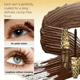 Waterproof Brown Mascara, Thick and Long-lasting, Not Prone To Smudging The Lashes