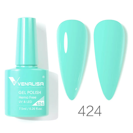 VIP5 Venalisa Nail Gel Polish Jelly Color HEMA/TPO FREE Nude Pink Semi Permanent Soak Off UVLED Gel Polish Sparkle Gel Varnish