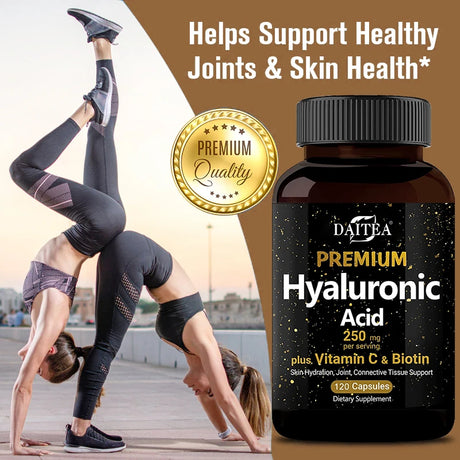 Premium Hyaluronic Acid Supplement with Vitamin C and Biotin - Promote Metabolism, Promote Skin Health, Improve Skin Wrinkles