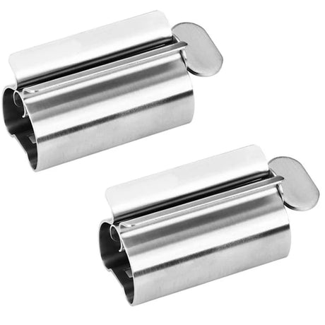 Bathroom Accessories Toothpaste Squeezer Tube Roller Stainless Steel Wringer Roller Rotate Dispenser for Ointments Cosmetics