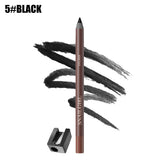 Eyeliner Pen, Waterproof And Sweatproof, Long Lasting Smudge ProofHard Refill Eyebrow Pencil