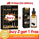Magic White Hair to Black Shampoo Dye Soap Natural Color Soap Restore Gray Beard Cover Gray Hair Dye Hair Fixing Shampoo Bar