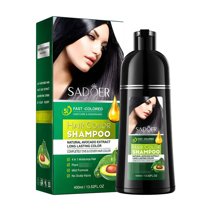 Shampoo, Dye, Nourish, and Protect Your Hair in One SADOER Hair Color Sampoo