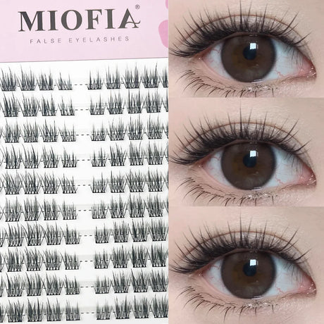 1/box 90 clusters idol False Eyelashes Black Natural Manga Lashes Anime Eyelashes Large Capacity Lashes Extension Chinese Makeup