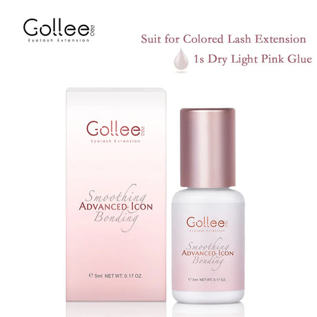 Gollee 0.5s Fast Dry Lash Adhesive Long Lasting 6-8 Weeks Eyelashes Glue for Eyelash Extensions No Irritation Glue Makeup Tools