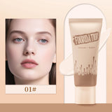 Full Coverage Foundation, Matte Finish Oil-control Liquid Foundation, Covering Blemishes And Dark Spot, Concealer Cream